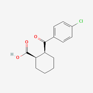 cis-2-(4-Chlorobenzoyl)cyclohexane-1-carboxylic acid