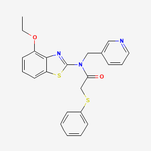 N-(4-ethoxybenzo[d]thiazol-2-yl)-2-(phenylthio)-N-(pyridin-3-ylmethyl)acetamide
