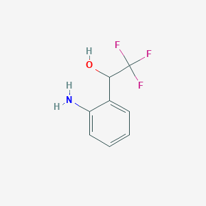 molecular formula C8H8F3NO B2548458 1-(2-Aminophenyl)-2,2,2-trifluoroethanol CAS No. 205756-49-6