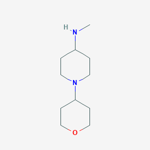 molecular formula C11H22N2O B2548531 N-methyl-1-(oxan-4-yl)piperidin-4-amine CAS No. 1155635-25-8