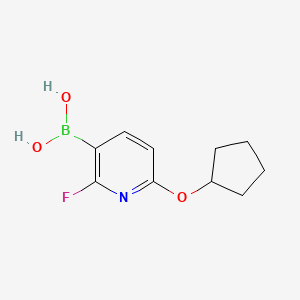molecular formula C10H13BFNO3 B2548614 6-(Cyclopentyloxy)-2-fluoropyridine-3-boronic acid CAS No. 2096339-69-2
