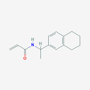 molecular formula C15H19NO B2548653 N-[1-(5,6,7,8-tetrahydronaphthalen-2-yl)ethyl]prop-2-enamide CAS No. 1153506-06-9