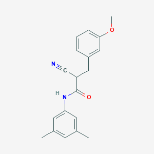 2-cyano-N-(3,5-dimethylphenyl)-3-(3-methoxyphenyl)propanamide