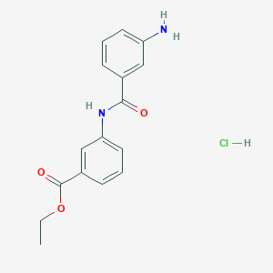 Ethyl 3-(3-aminobenzamido)benzoate hydrochloride