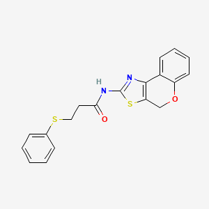 N-(4H-chromeno[4,3-d]thiazol-2-yl)-3-(phenylthio)propanamide