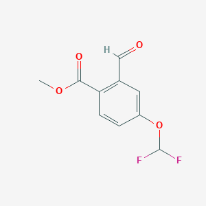 molecular formula C10H8F2O4 B2548764 Methyl 4-(difluoromethoxy)-2-formylbenzoate CAS No. 2248388-37-4