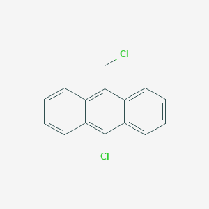 molecular formula C15H10Cl2 B025488 Anthracene, 9-chloro-10-chloromethyl- CAS No. 19996-03-3
