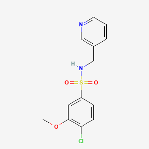 4-chloro-3-methoxy-N-(pyridin-3-ylmethyl)benzenesulfonamide