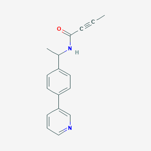 N-[1-(4-Pyridin-3-ylphenyl)ethyl]but-2-ynamide