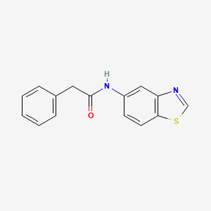 molecular formula C15H12N2OS B2548832 N-(1,3-benzothiazol-5-yl)-2-phenylacetamide CAS No. 941966-34-3