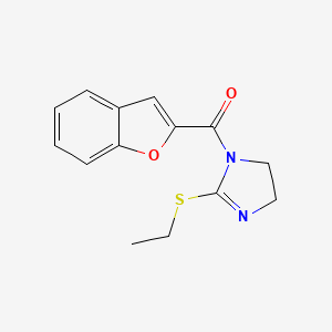 benzofuran-2-yl(2-(ethylthio)-4,5-dihydro-1H-imidazol-1-yl)methanone