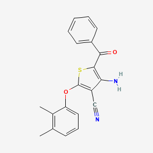 4-Amino-5-benzoyl-2-(2,3-dimethylphenoxy)-3-thiophenecarbonitrile