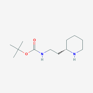 molecular formula C12H24N2O2 B2548853 tert-butyl N-[2-[(2S)-piperidin-2-yl]ethyl]carbamate CAS No. 1821799-30-7
