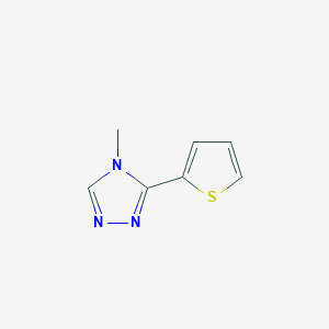 molecular formula C7H7N3S B2548882 4-methyl-3-(thiophen-2-yl)-4H-1,2,4-triazole CAS No. 1541119-53-2