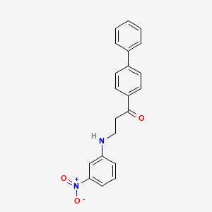 1-[1,1'-Biphenyl]-4-yl-3-(3-nitroanilino)-1-propanone