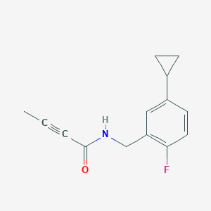 N-[(5-Cyclopropyl-2-fluorophenyl)methyl]but-2-ynamide