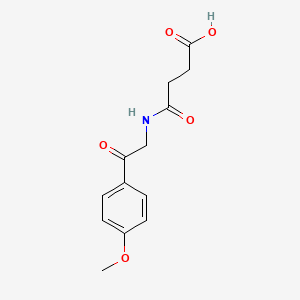 molecular formula C13H15NO5 B2548893 3-{[2-(4-Methoxyphenyl)-2-oxoethyl]carbamoyl}propanoic acid CAS No. 24246-96-6