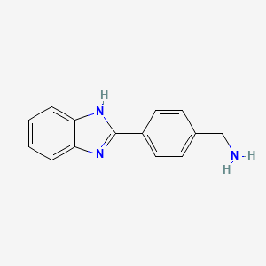 molecular formula C14H13N3 B2548905 [4-(1H-1,3-benzodiazol-2-yl)phenyl]methanamine CAS No. 36078-89-4