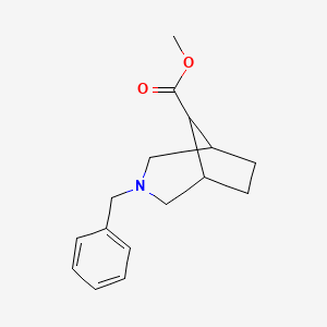 molecular formula C16H21NO2 B2548947 Methyl 3-benzyl-3-azabicyclo[3.2.1]octane-8-carboxylate CAS No. 2089333-94-6