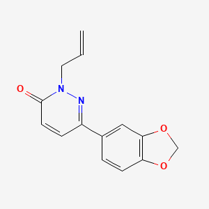 molecular formula C14H12N2O3 B2548952 2-allyl-6-(benzo[d][1,3]dioxol-5-yl)pyridazin-3(2H)-one CAS No. 1210315-30-2