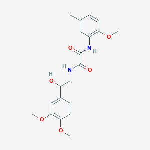 molecular formula C20H24N2O6 B2548991 N'-[2-(3,4-dimethoxyphenyl)-2-hydroxyethyl]-N-(2-methoxy-5-methylphenyl)ethanediamide CAS No. 1797762-41-4