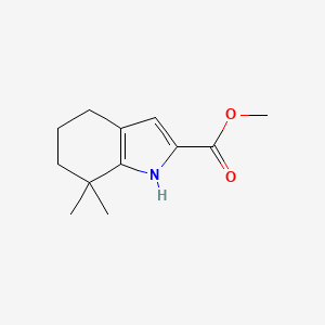molecular formula C12H17NO2 B2549017 methyl7,7-dimethyl-4,5,6,7-tetrahydro-1H-indole-2-carboxylate CAS No. 2120341-46-8