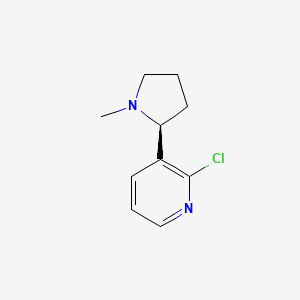 molecular formula C10H13ClN2 B2549129 2-chloro-3-[(2S)-1-methylpyrrolidin-2-yl]pyridine CAS No. 40316-89-0