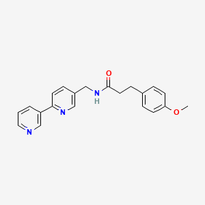 N-([2,3'-bipyridin]-5-ylmethyl)-3-(4-methoxyphenyl)propanamide