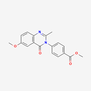 methyl 4-(6-methoxy-2-methyl-4-oxoquinazolin-3(4H)-yl)benzoate