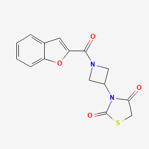 3-(1-(Benzofuran-2-carbonyl)azetidin-3-yl)thiazolidine-2,4-dione