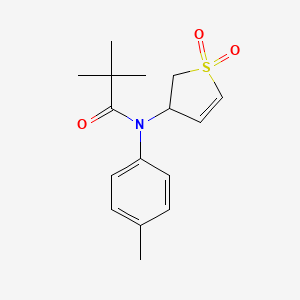 N-(1,1-dioxido-2,3-dihydrothiophen-3-yl)-N-(p-tolyl)pivalamide