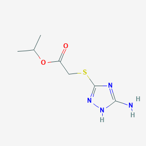 molecular formula C7H12N4O2S B254925 propan-2-yl 2-[(5-amino-4H-1,2,4-triazol-3-yl)sulfanyl]acetate 