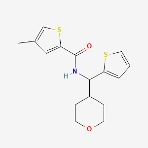 molecular formula C16H19NO2S2 B2549274 4-methyl-N-[(oxan-4-yl)(thiophen-2-yl)methyl]thiophene-2-carboxamide CAS No. 2097863-13-1