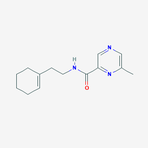 molecular formula C14H19N3O B2549341 N-[2-(cyclohex-1-en-1-yl)ethyl]-6-methylpyrazine-2-carboxamide CAS No. 2415491-76-6