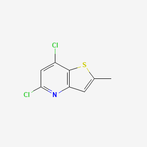 molecular formula C8H5Cl2NS B2549352 5,7-Dichloro-2-methylthieno[3,2-B]pyridine CAS No. 952435-04-0