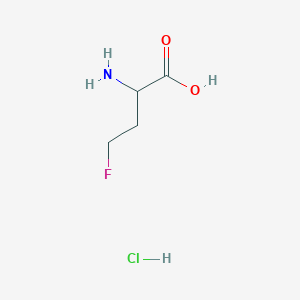 molecular formula C4H9ClFNO2 B2549380 2-Amino-4-fluorobutanoic acid hydrochloride CAS No. 16699-76-6