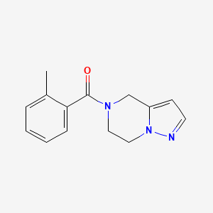 (6,7-dihydropyrazolo[1,5-a]pyrazin-5(4H)-yl)(o-tolyl)methanone