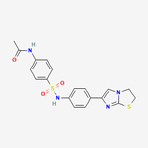 N-(4-(N-(4-(2,3-dihydroimidazo[2,1-b]thiazol-6-yl)phenyl)sulfamoyl)phenyl)acetamide