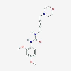 molecular formula C17H23N3O4 B2549457 1-(2,4-Dimethoxyphenyl)-3-(4-morpholinobut-2-yn-1-yl)urea CAS No. 1396806-16-8
