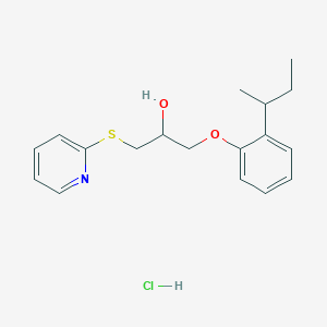 1-(2-(Sec-butyl)phenoxy)-3-(pyridin-2-ylthio)propan-2-ol hydrochloride
