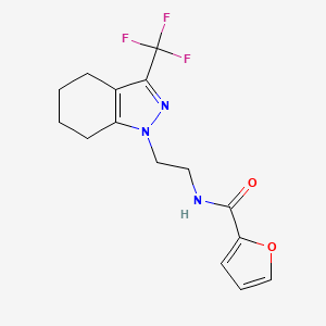 N-(2-(3-(trifluoromethyl)-4,5,6,7-tetrahydro-1H-indazol-1-yl)ethyl)furan-2-carboxamide