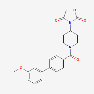 3-(1-(3'-Methoxy-[1,1'-biphenyl]-4-carbonyl)piperidin-4-yl)oxazolidine-2,4-dione