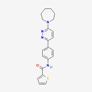 N-(4-(6-(azepan-1-yl)pyridazin-3-yl)phenyl)thiophene-2-carboxamide