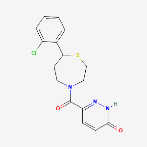 6-(7-(2-chlorophenyl)-1,4-thiazepane-4-carbonyl)pyridazin-3(2H)-one