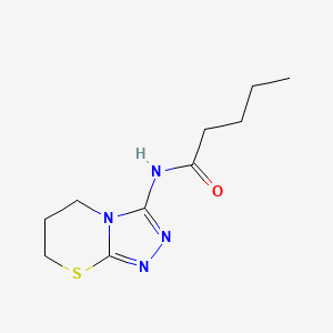 N-(6,7-dihydro-5H-[1,2,4]triazolo[3,4-b][1,3]thiazin-3-yl)pentanamide