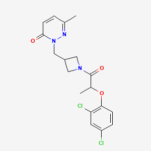 2-[[1-[2-(2,4-Dichlorophenoxy)propanoyl]azetidin-3-yl]methyl]-6-methylpyridazin-3-one