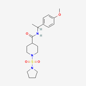 N-(1-(4-methoxyphenyl)ethyl)-1-(pyrrolidin-1-ylsulfonyl)piperidine-4-carboxamide