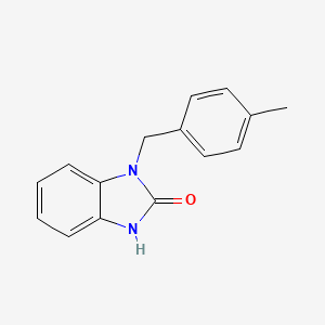 molecular formula C15H14N2O B2549521 Benzoimidazol-2-one, 1-(4-methylbenzyl)-1,3-dihydro- CAS No. 282088-68-0