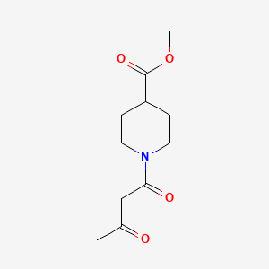 molecular formula C11H17NO4 B2549525 Methyl 1-(3-oxobutanoyl)piperidine-4-carboxylate CAS No. 1016520-87-8