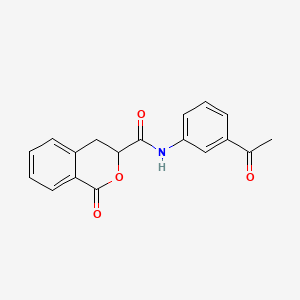 N-(3-acetylphenyl)-1-oxo-3,4-dihydro-1H-isochromene-3-carboxamide